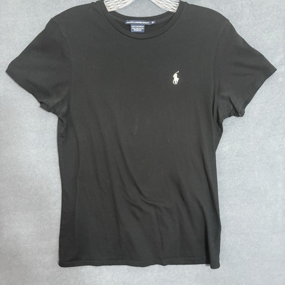 Ralph Lauren Sport Tops - Ralph Lauren Sport Women's Medium Black 100% Pima Cotton t-shirt 90's Preppy